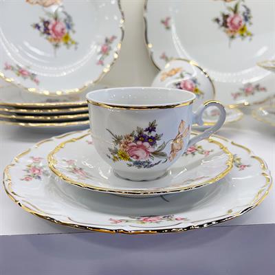 Thun Ophelia Eternal 19 Parça Pasta Seti Gold