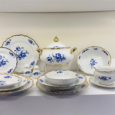 Thun Ophelia Rose 77 Parça Yemek Takımı Kobalt