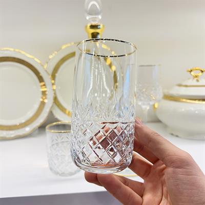 Wedding 61 Parça Bardak Takımı Gold