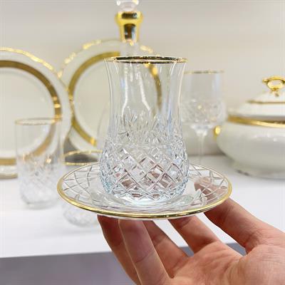 Wedding 61 Parça Bardak Takımı Gold