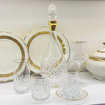 Wedding 61 Parça Bardak Takımı Gold