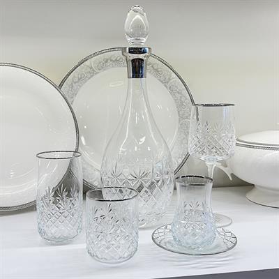 Wedding 61 Parça Bardak Takımı Platin