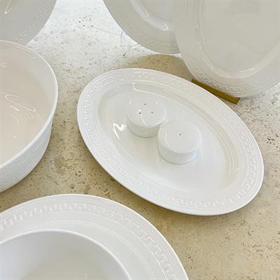 Wood 54 Parça Yemek Takımı Sade