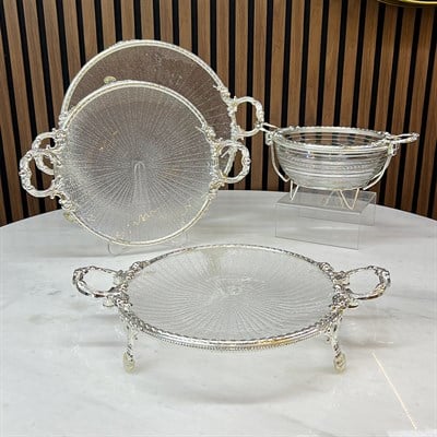 Sofra Sunum SetleriWinterbach Calista 4 Parça Sunum Seti Silver