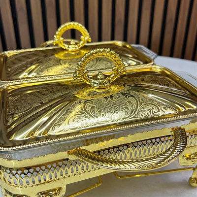 Winterbach Calista Isıtıcılı 2 Bölmeli Sunumluk Gold