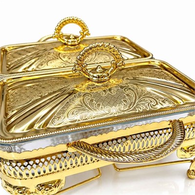 Winterbach Calista Isıtıcılı 2 Bölmeli Sunumluk Gold