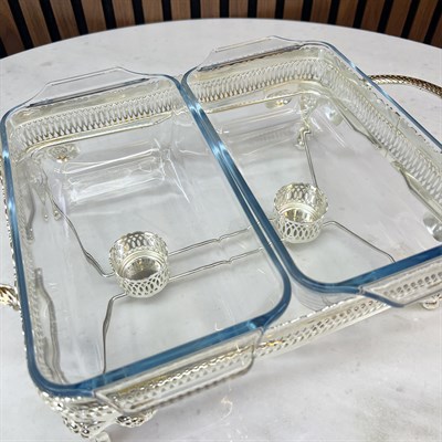 Winterbach Calista Isıtıcılı 2 Bölmeli Sunumluk Silver Gold