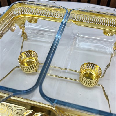 Winterbach Calista Isıtıcılı 2 Bölmeli Sunumluk Gold