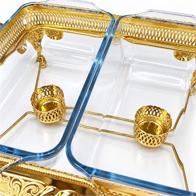Winterbach Calista Isıtıcılı 2 Bölmeli Sunumluk Gold