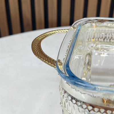 Winterbach Calista Isıtıcılı Dikdörtgen Orta Sunumluk Silver Gold 