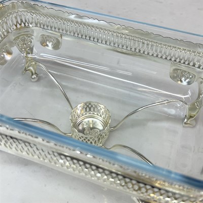 Winterbach Calista Isıtıcılı Dikdörtgen Küçük Sunumluk Silver Gold 
