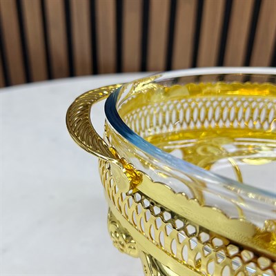 Winterbach Calista Isıtıcılı Oval Küçük Sunumluk Gold