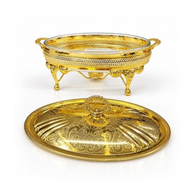 Winterbach Calista Isıtıcılı Oval Orta Sunumluk Gold