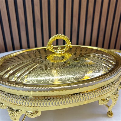 Winterbach Calista Isıtıcılı Oval Orta Sunumluk Gold