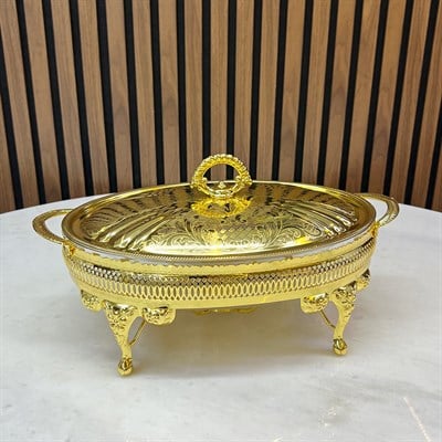 Winterbach Calista Isıtıcılı Oval Orta Sunumluk Gold