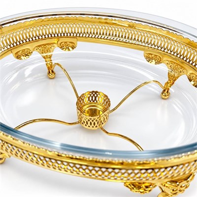 Winterbach Calista Isıtıcılı Oval Orta Sunumluk Gold
