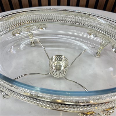 Winterbach Calista Isıtıcılı Oval Orta Sunumluk Silver Gold