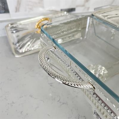 Winterbach Isıtıcılı 2 Bölmeli Servis Seti Silver Gold