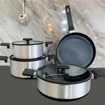 Tencere SetiWinterbach Premium Chef 7 Parça Tencere Seti - Silver