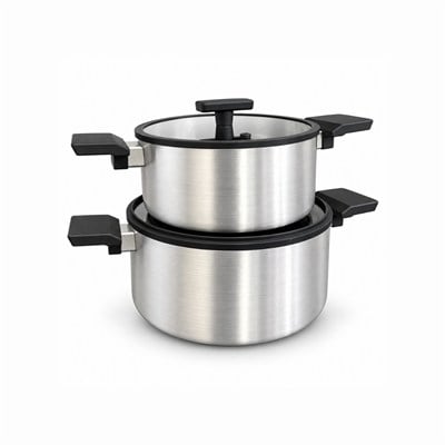 Winterbach Premium Chef 7 Parça Tencere Seti - Silver