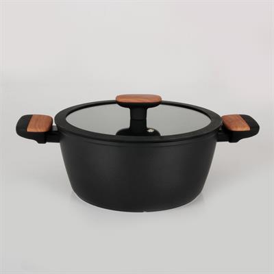 Winterbach Suwon 7 Parça Tencere Takımı - Siyah