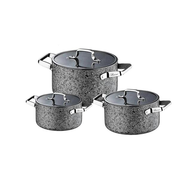 リリパット213☆THE STONEMASON Brioni Stone 6 Parça Tencere Seti 8685111500094 | Matmazel Home