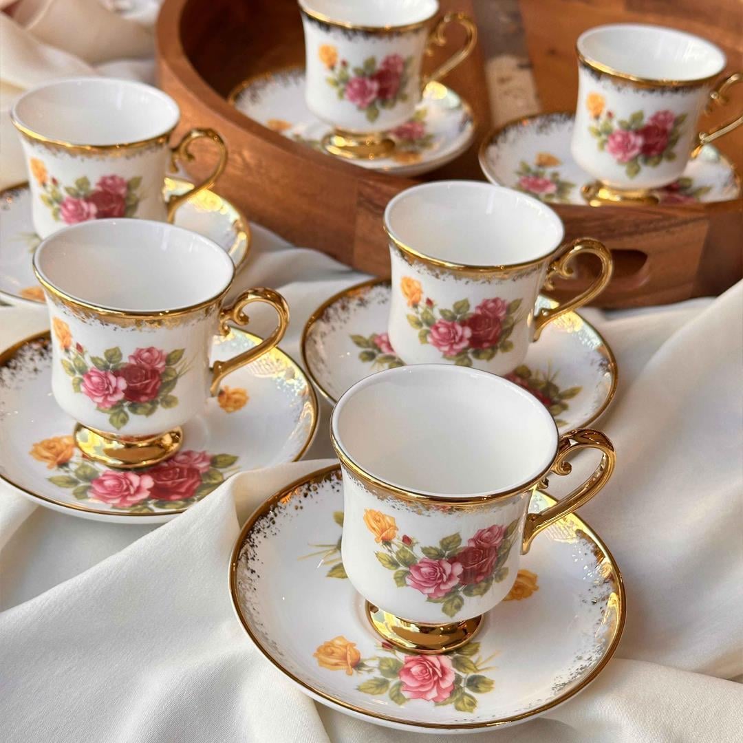 Owen Set of 6 Coffee Cups 8691212441891 | Matmazel Home