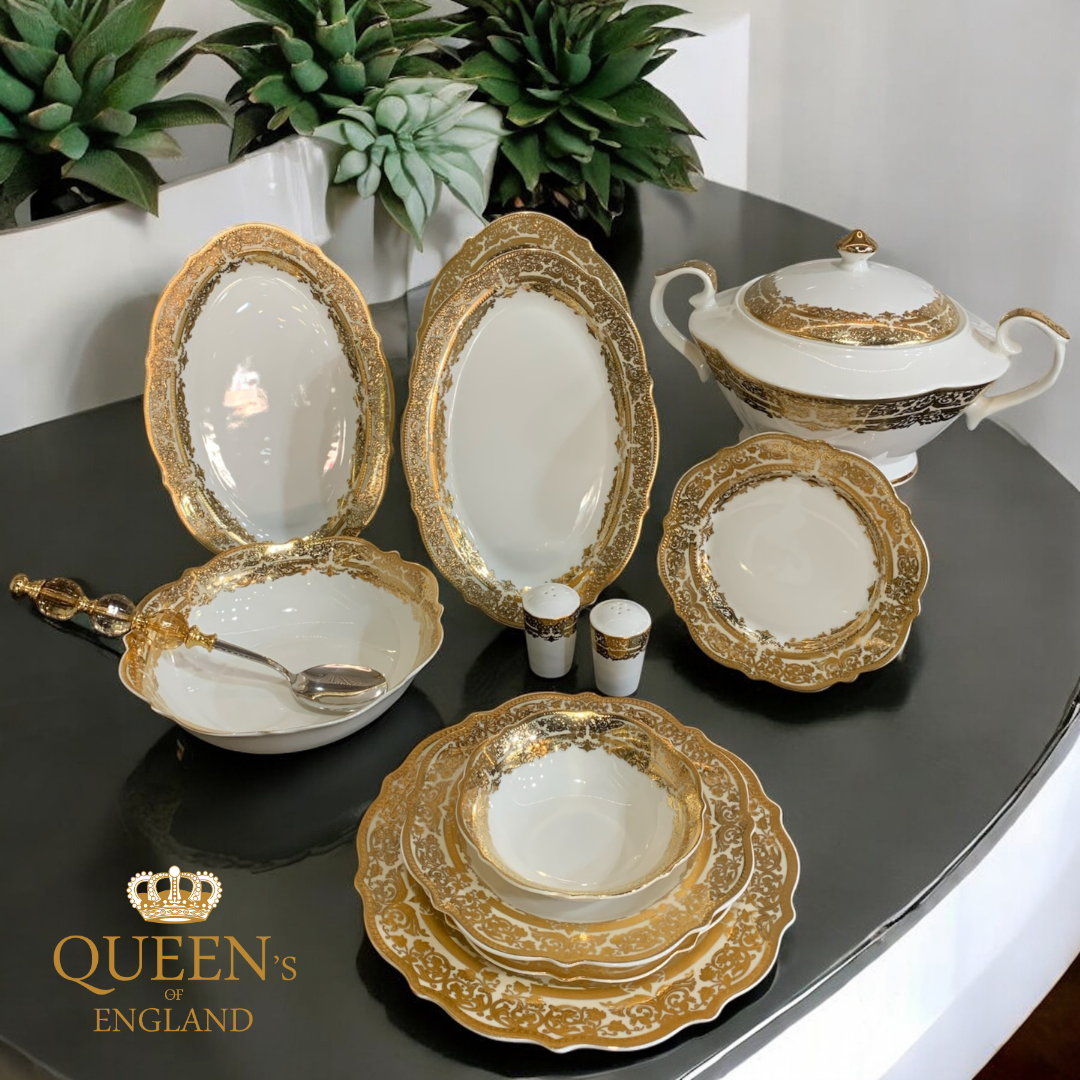 Queen's Porselen Yemek Takımı 2474017621967 | Matmazel Home
