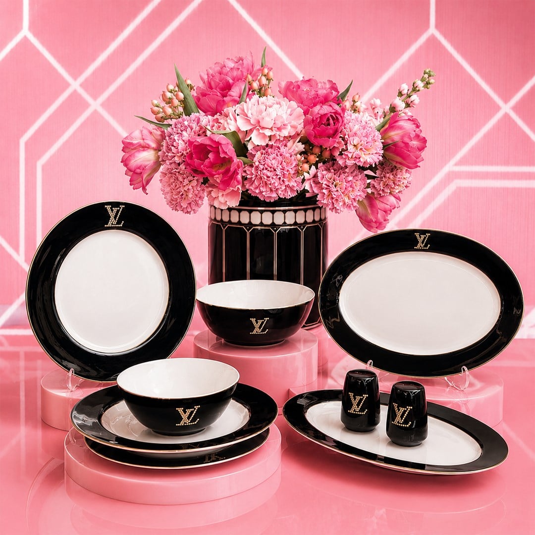 Swarovski Stone 54 Piece Dinner Set 0904202515150 | Matmazel Home