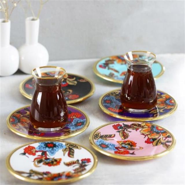 Lorena Mix 12 Piece Tea Set Set 8682125206387 | Matmazel Home