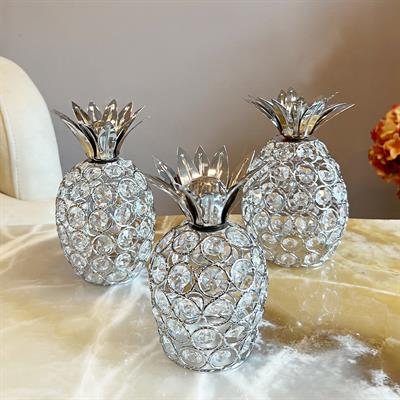 3 Piece Pineapple Decorative Accessory 8684704102295 | Matmazel Home