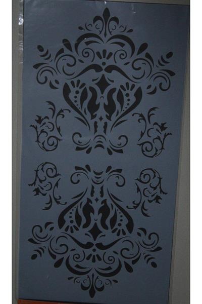 Da031 Damask Duvar Ahşap Cam Boyama Deseni 25X50