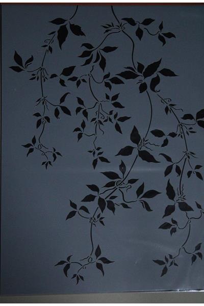 F174 Sarmaşık Deseni Stencil Şablon 35X49