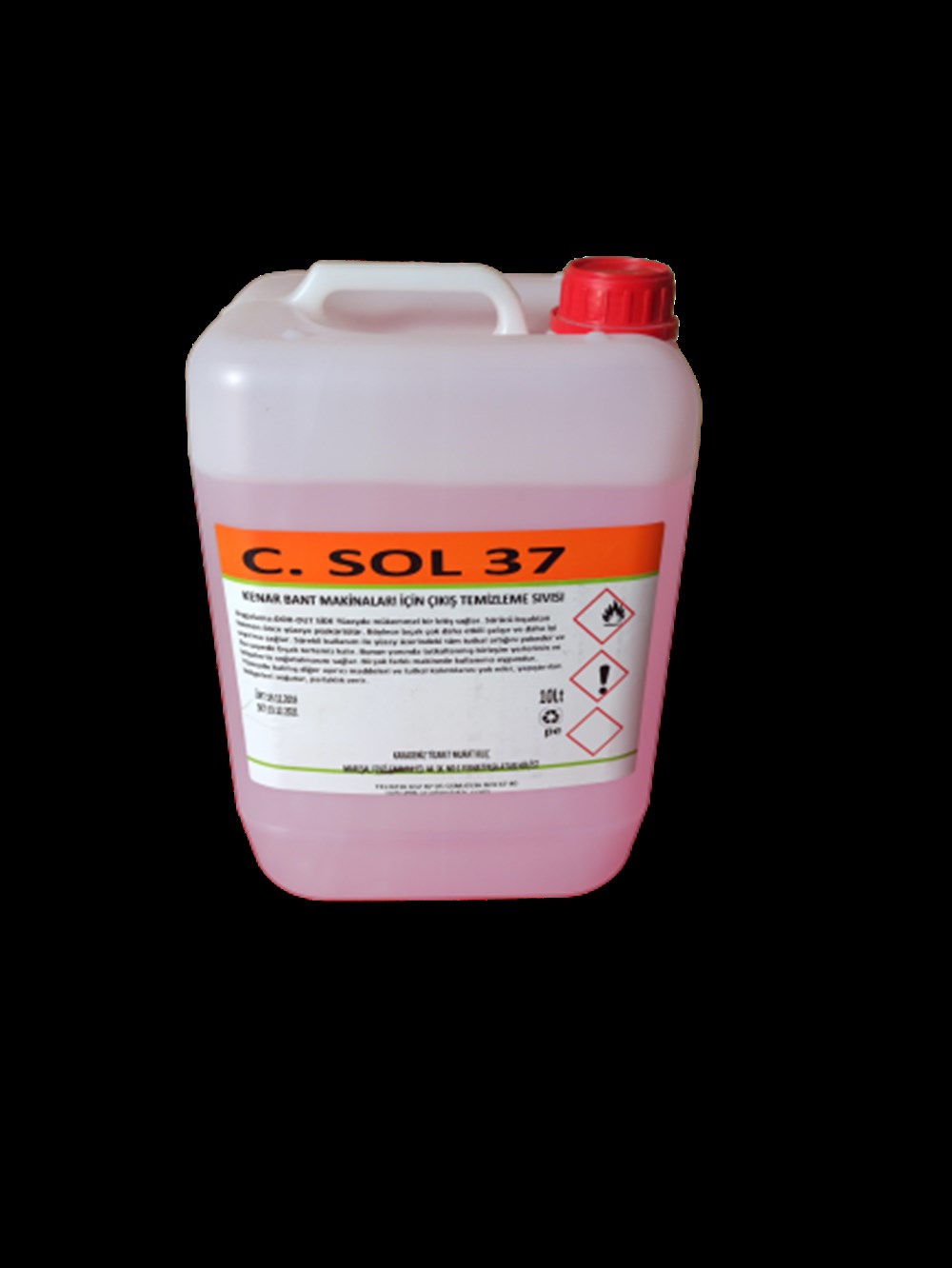 C.SOL37 PVC MAKİNE ÇIKIŞ  TUTKAL TEMİZLEME SIVISI 10 LT