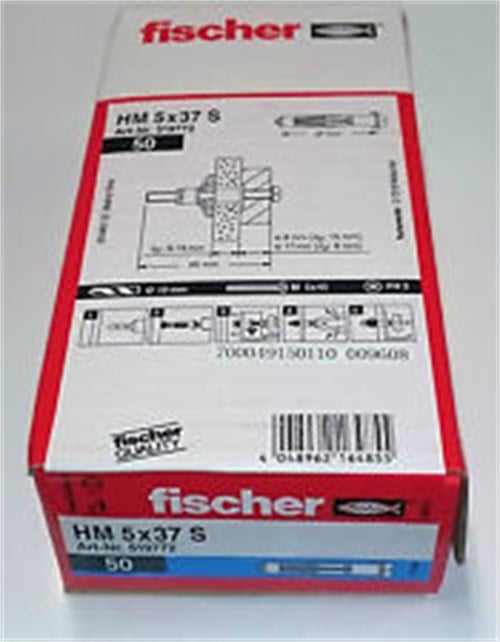 FİSCHER 5*37 METAL ALÇIPAN DÜBELİ 