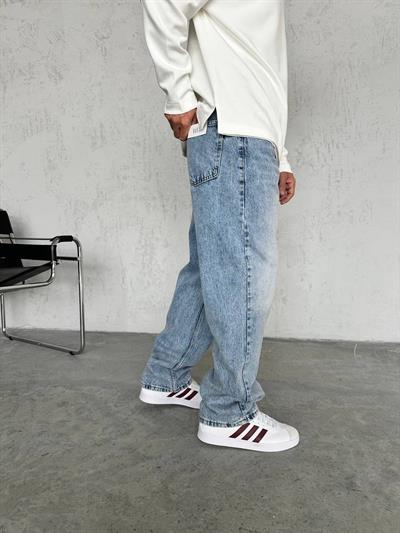 Açık Mavi Baggy Kot Pantolon