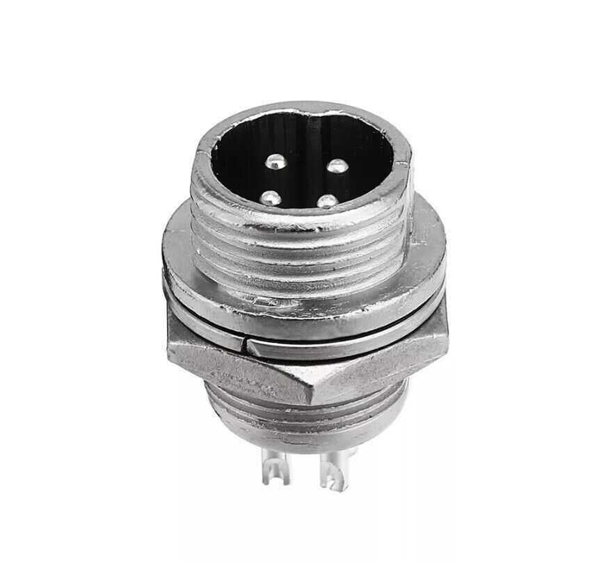 GX12 2Pin Docking Aviation Plug Socket Waterproof Circular Connector (Erkek)