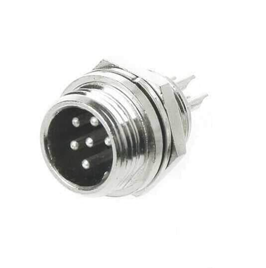 GX12 5Pin Docking Aviation Plug Socket Waterproof Circular Connector (Erkek)