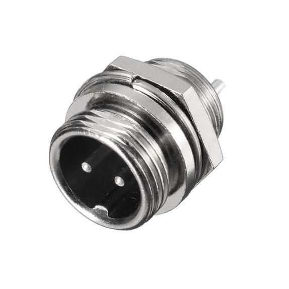 GX12 2Pin Docking Aviation Plug Socket Waterproof Circular Connector (Erkek)
