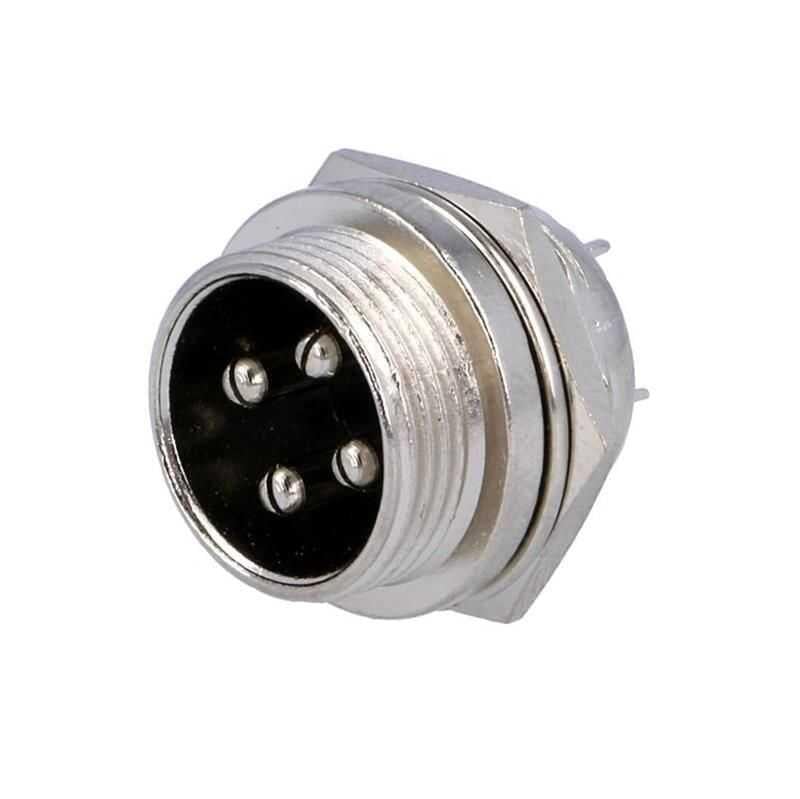 GX16 4Pin Docking Aviation Plug Socket Waterproof Circular Connector (Erkek)