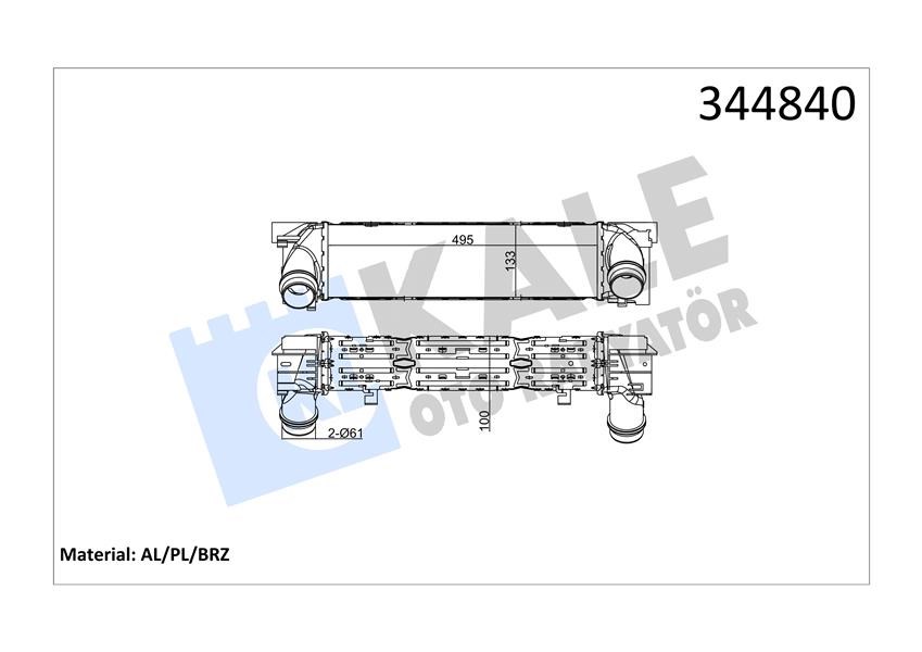 BMW 1 2 3 4 Serisi İntercooler KALE-RADYATOR
