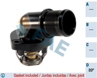P106 P306 Partner Bipper Berlingo C2 C3 Nemo Saxo Xsara Termostat 89C FAE