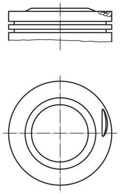 Mercedes 190E 200E Motor Piston Segman STD MAHLE