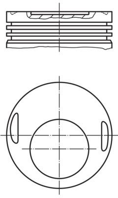 Mercedes 190E 230E Motor Piston Segman MAHLE