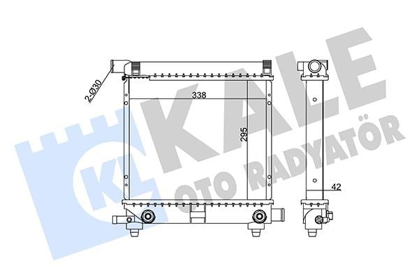 Mercedes W201 W124 S124 Klimasız Otomatik Şanzıman Motor Su Radyatörü KALE-RADYATOR