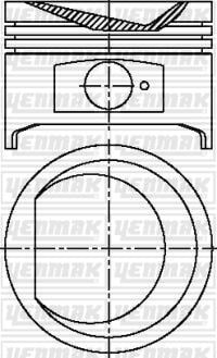 Peugeot 205 309 Citroen BX ZX Motor Piston Segman STD YENMAK