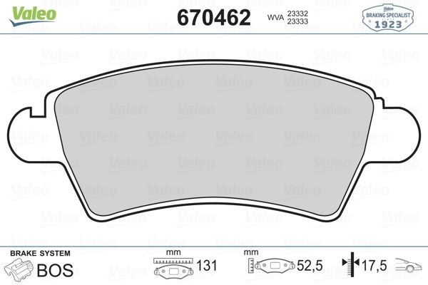 Peugeot 206 306 Citroen Xsara Ön Fren Balatası VALEO