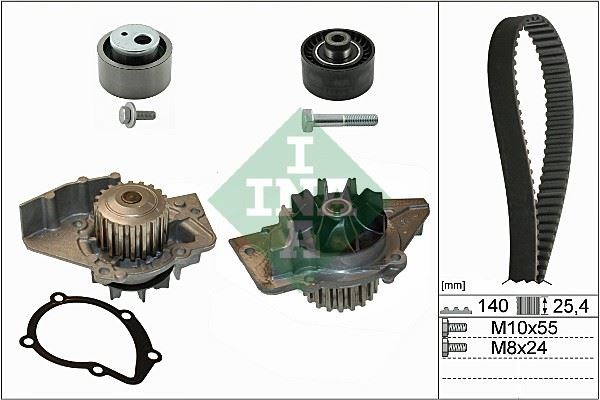 Peugeot 206 Devirdaimli Eksantrik Gergi Kiti 140x254 1.9D DW8 INA