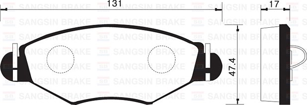 Peugeot 206 Ön Fren Balatası SANGSIN