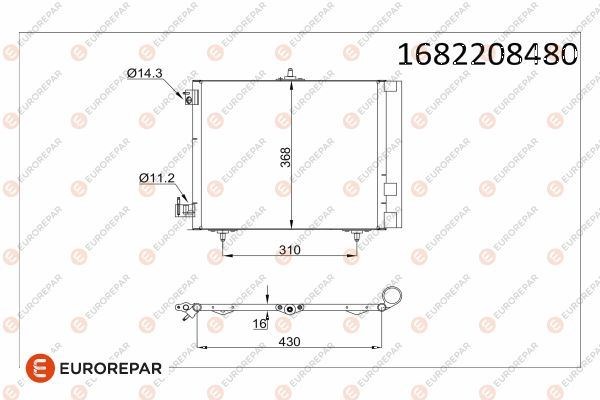 Peugeot 207 Klima Kondenseri Kurutuculu EUROREPAR